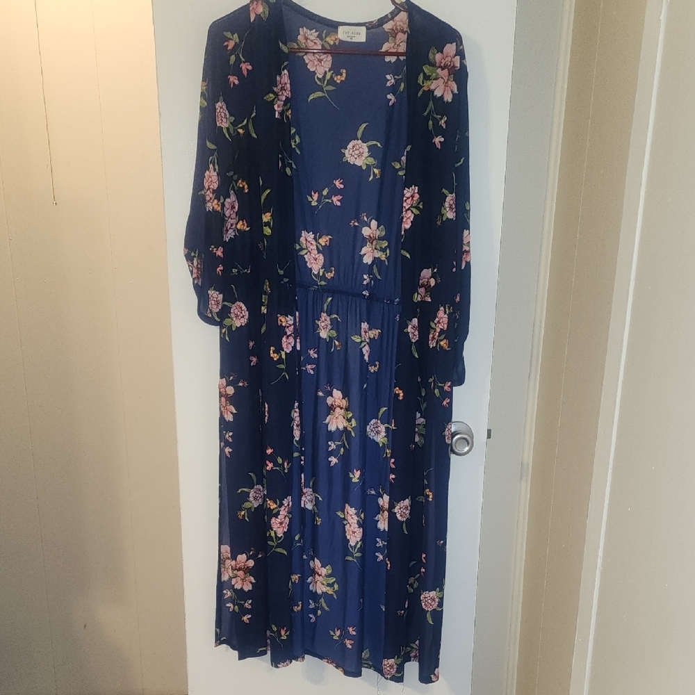 Floral Navy Maxi Dress